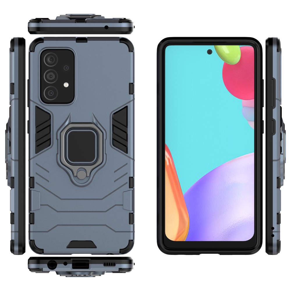  Samsung Galaxy A52 / A52s - Hybrid Ring Skal - Blå