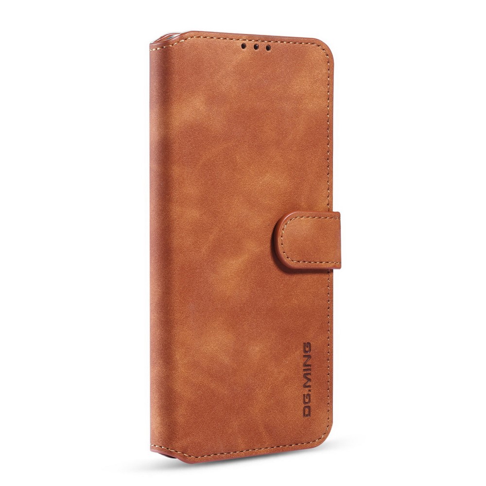 DG.MING Samsung Galaxy A52 / A52s - DG.MING Retro Läder Fodral - Brun