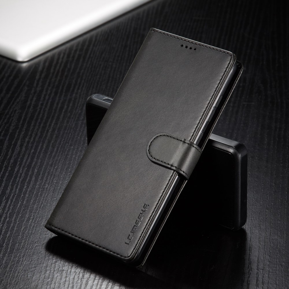 LC.IMEEKE Samsung Galaxy A52 / A52s - LC.IMEEKE Läder Fodral - Svart