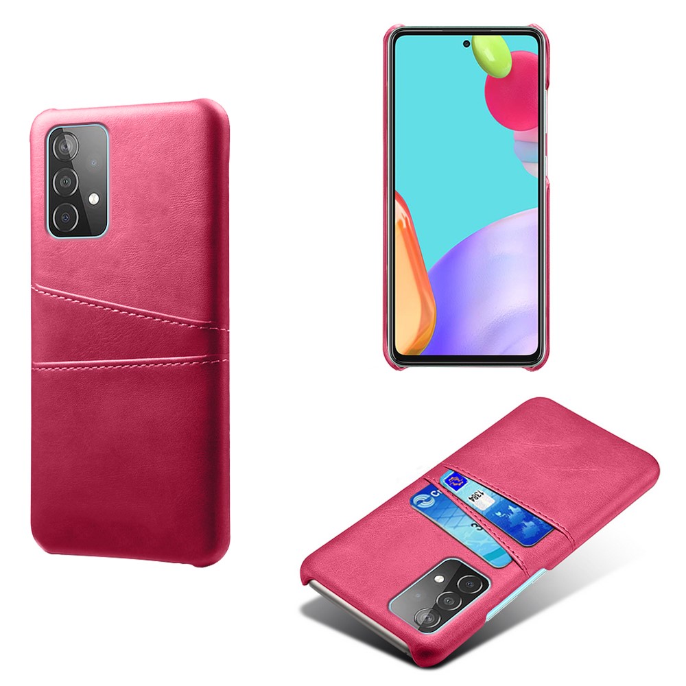KSQ Samsung Galaxy A52 / A52s - KSQ Skal Med Kortfack - Rosa