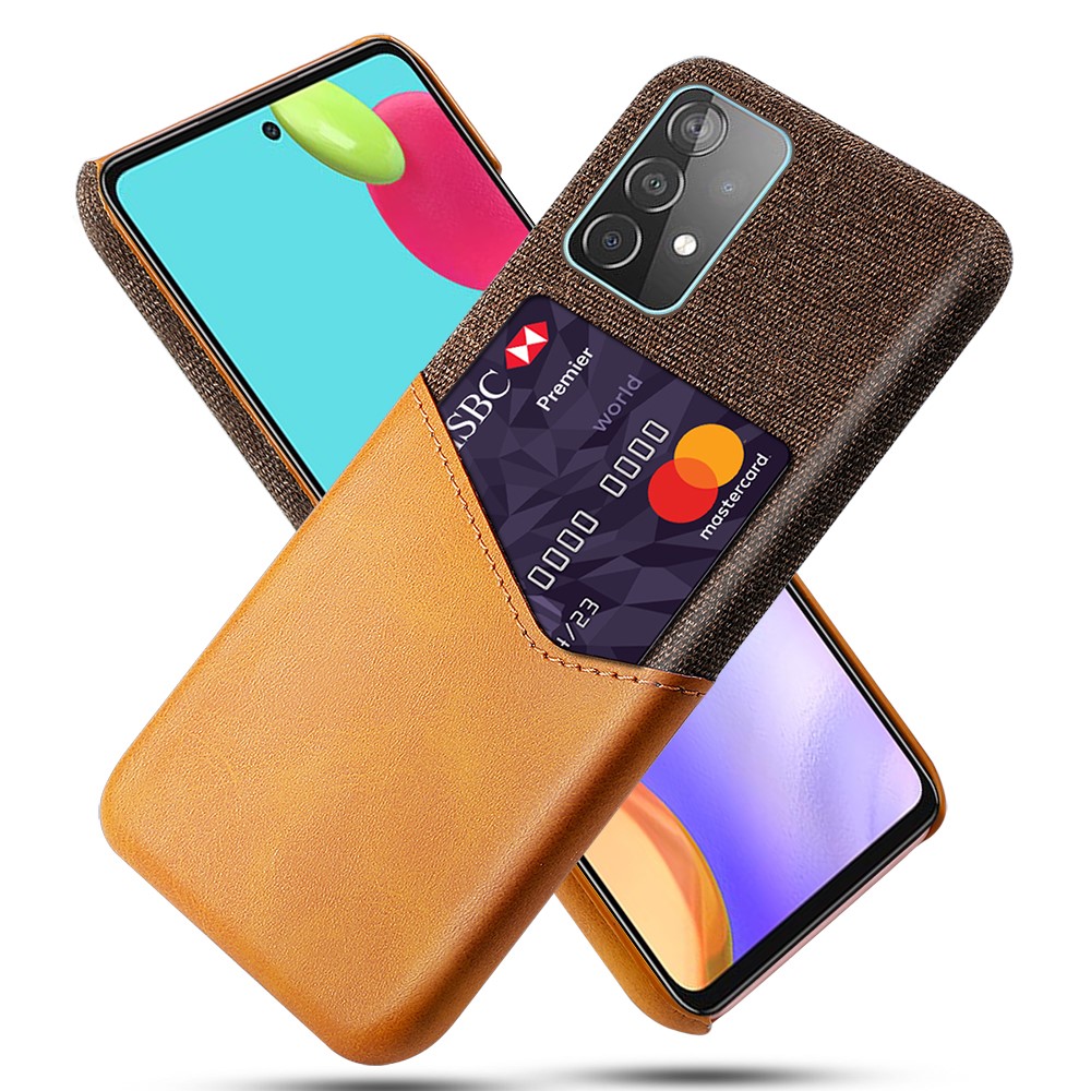 KSQ Samsung Galaxy A52 / A52s - KSQ Skal Med Kortfack - Orange