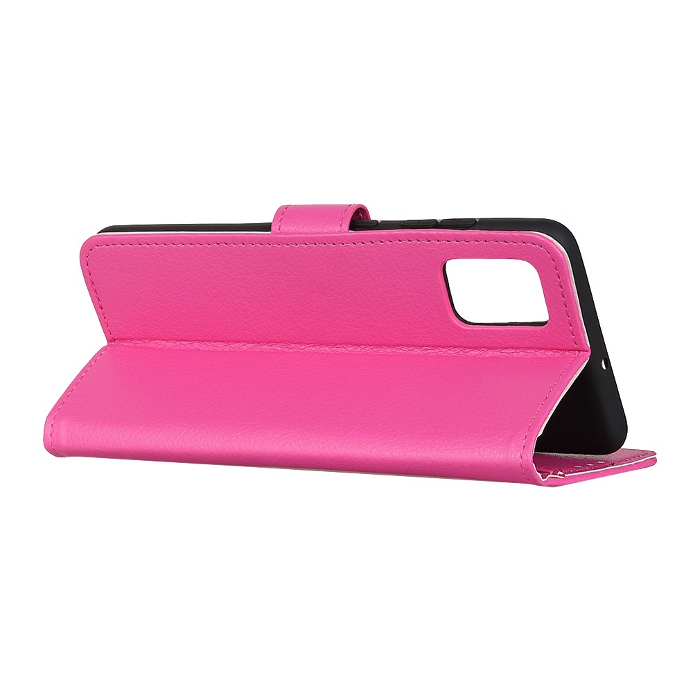  Samsung Galaxy A72 - Litchi Läder Fodral - Rosa