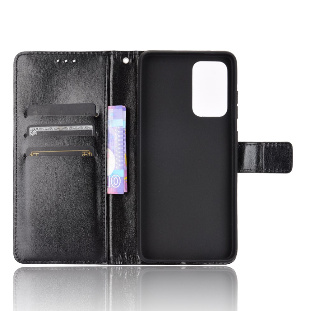  Samsung Galaxy A72 - Crazy Horse Fodral - Svart