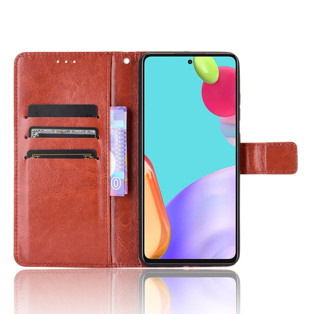  Samsung Galaxy A72 - Crazy Horse Fodral - Brun