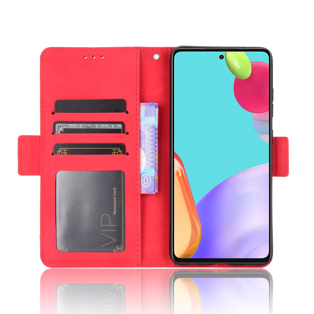  Samsung Galaxy A72 - Fodral Med Avtagbart Kortfodral - Röd