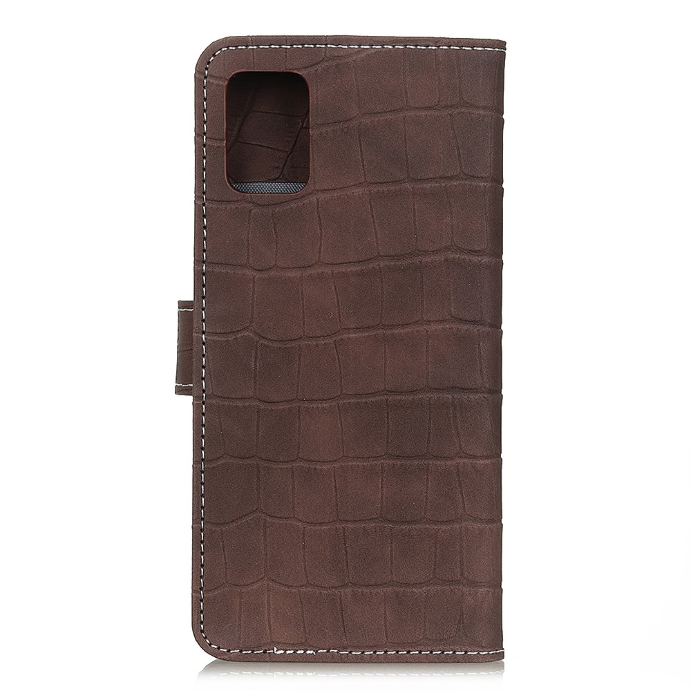  Samsung Galaxy A72 - Krokodil Textur Fodral - Brun
