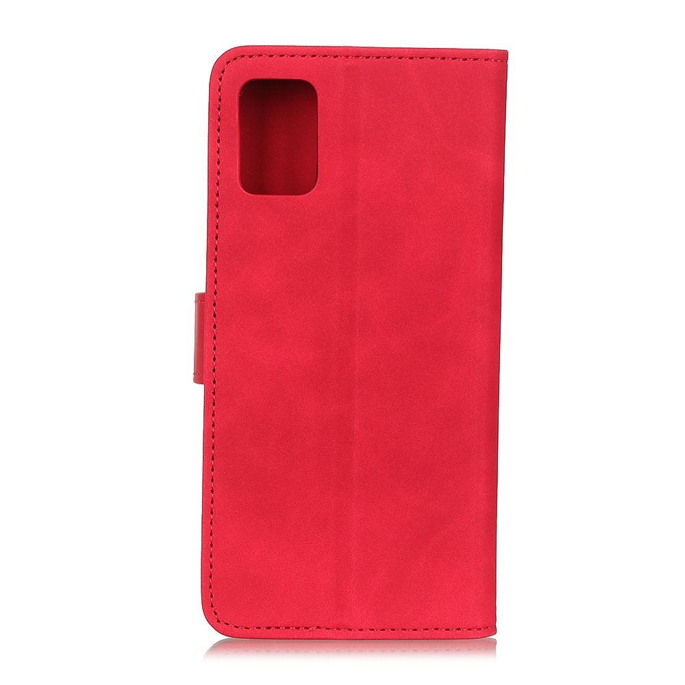 KHAZNEH Samsung Galaxy A72 - KHAZNEH Retro Läder Fodral - Röd