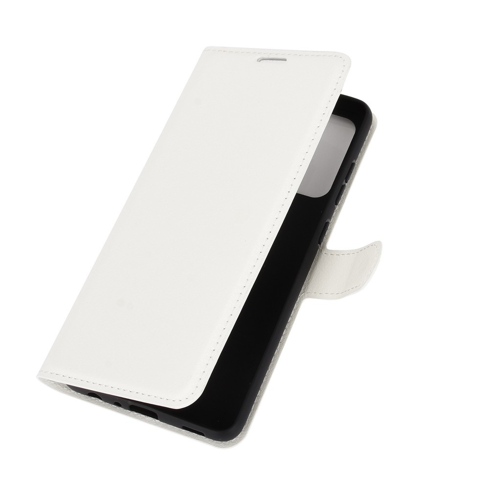  Samsung Galaxy A72 - Litchi Läder Fodral - Vit