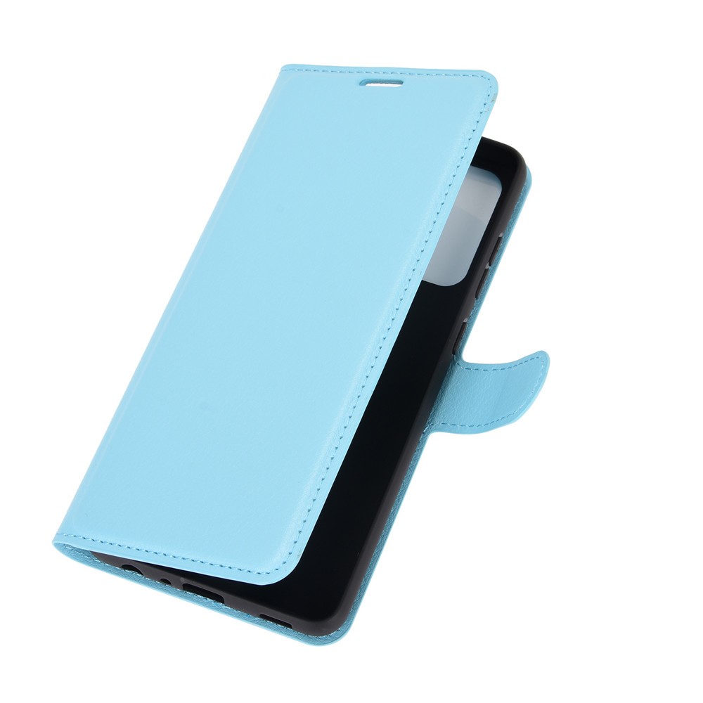  Samsung Galaxy A72 - Litchi Läder Fodral - Blå