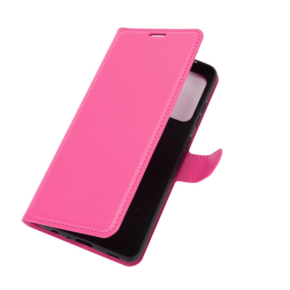  Samsung Galaxy A72 - Litchi Läder Fodral - Rosa