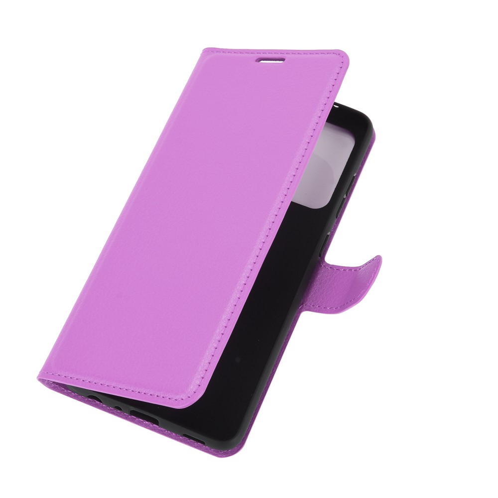  Samsung Galaxy A72 - Litchi Läder Fodral - Lila
