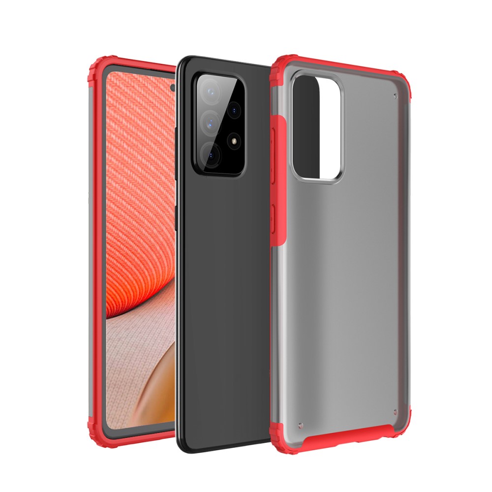  Samsung Galaxy A72 - Shockproof Hybrid Armor Skal - Röd