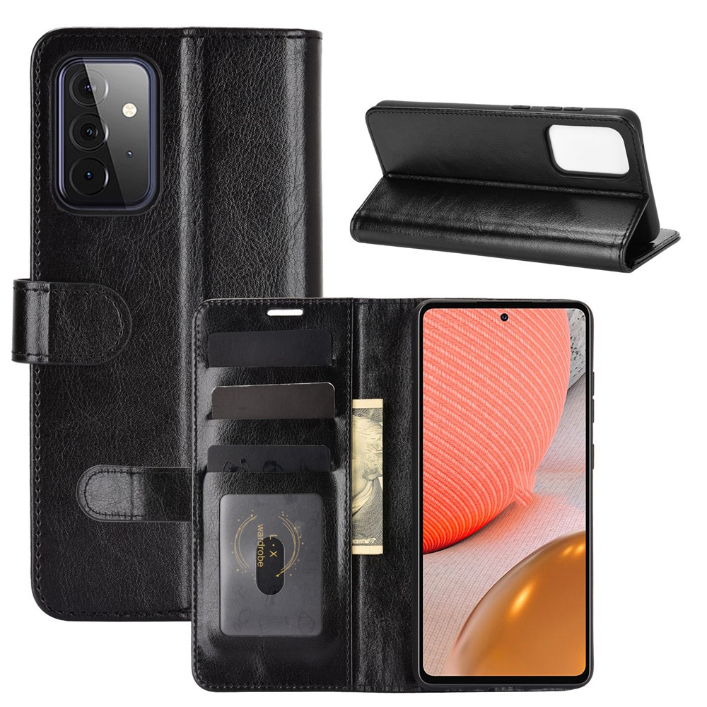 Samsung Galaxy A72 - Crazy Horse Fodral - Svart