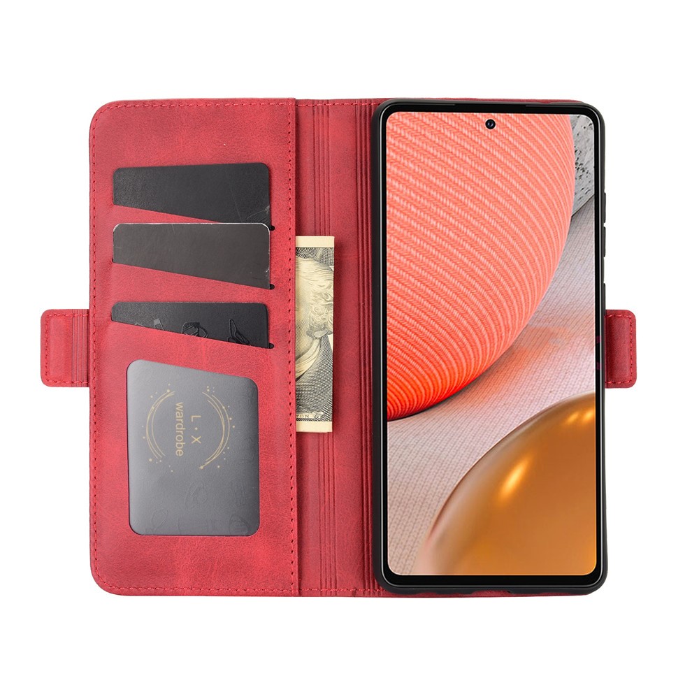  Samsung Galaxy A72 - Fodral Med Magnetisk Stängning - Röd