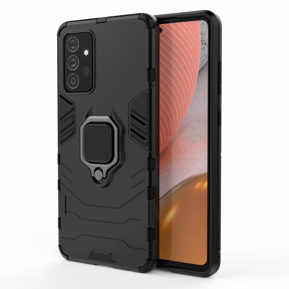  Samsung Galaxy A72 - Hybrid Ring Skal - Svart