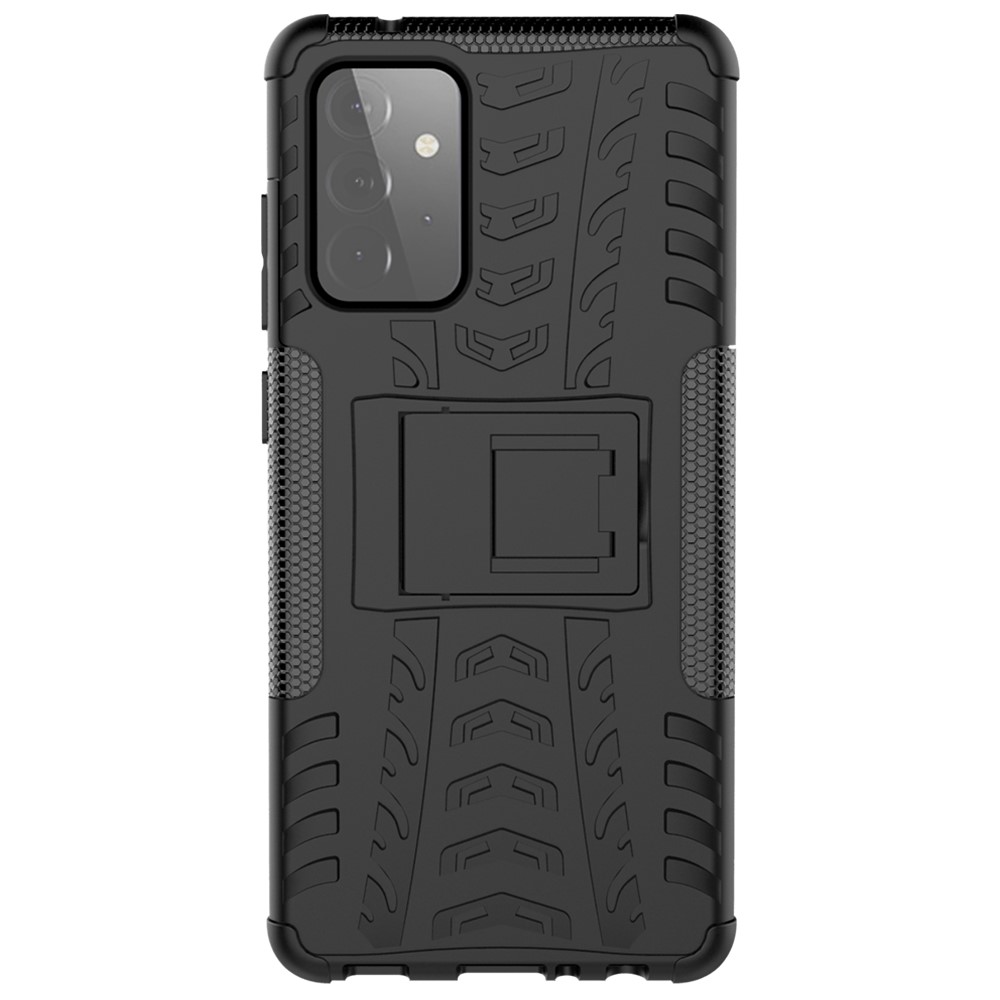  Samsung Galaxy A72 - Ultimata Stöttåliga Skalet med Stöd - Svart