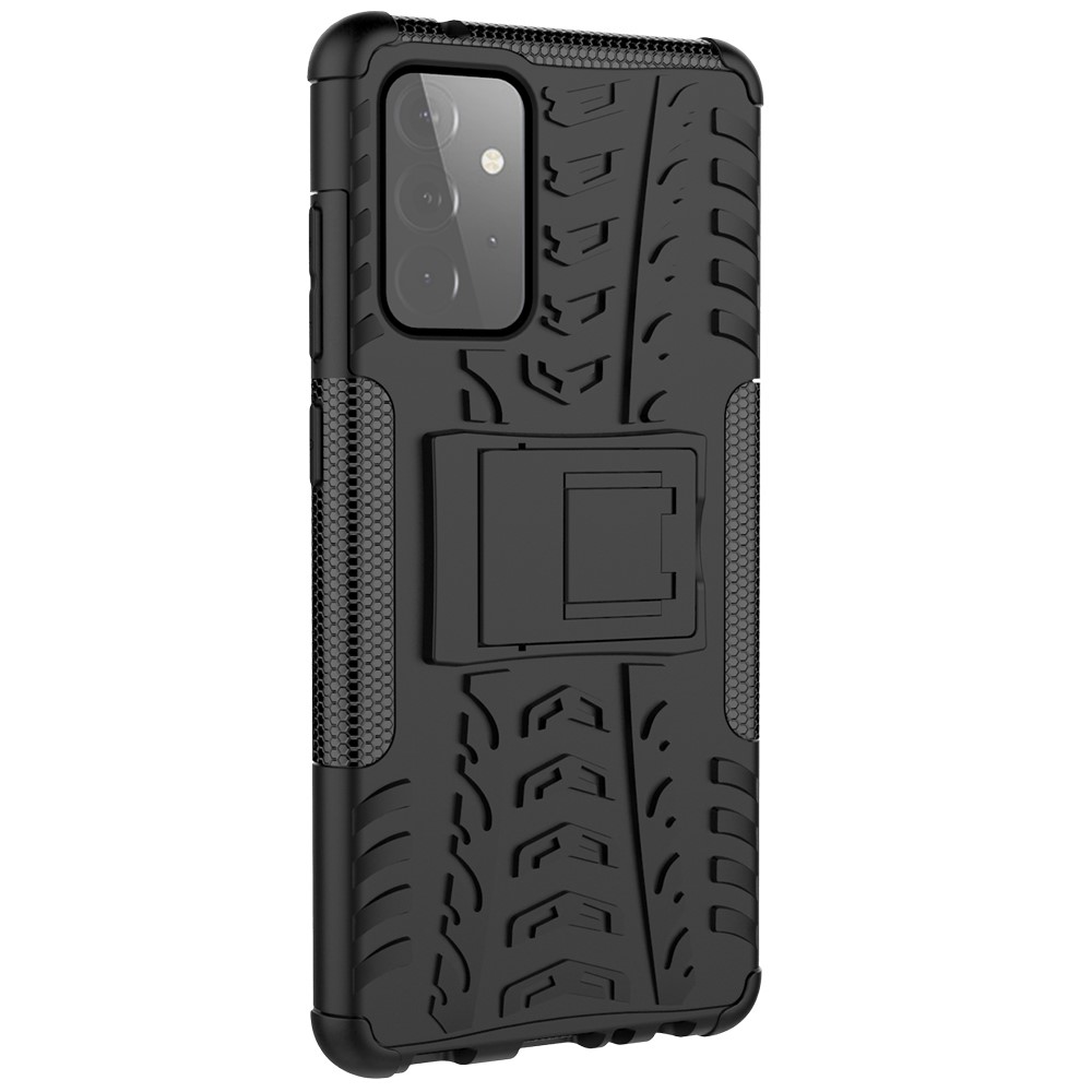  Samsung Galaxy A72 - Ultimata Stöttåliga Skalet med Stöd - Svart