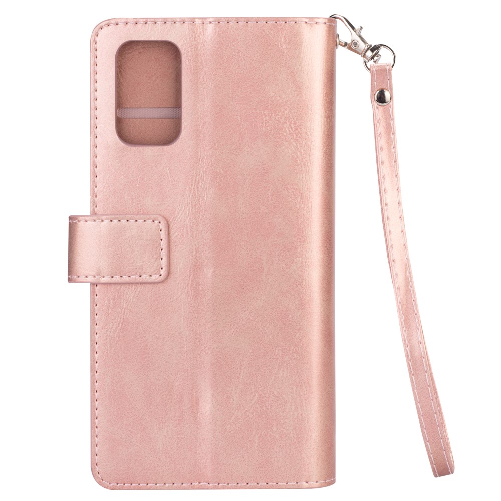  Samsung Galaxy A72 - Multifunktionellt Läder Fodral - Roséguld