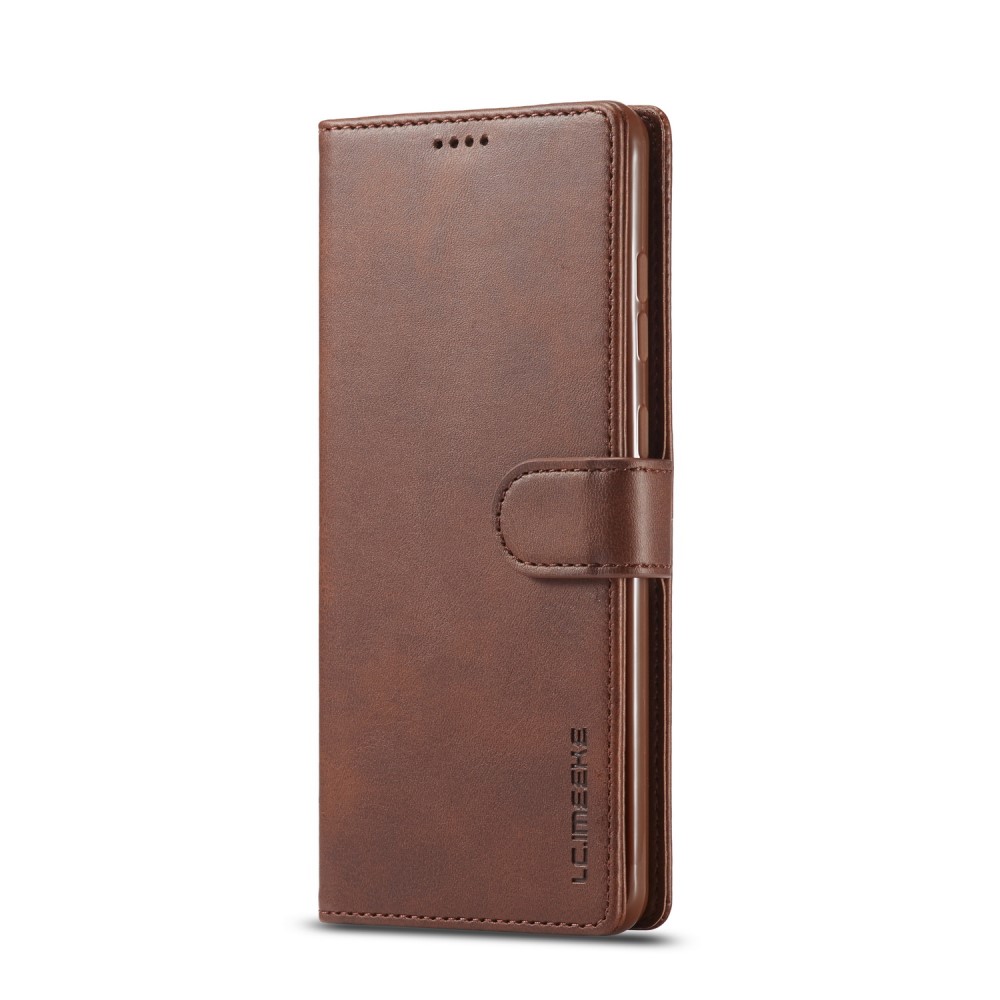 LC.IMEEKE Samsung Galaxy A72 - LC.IMEEKE Läder Fodral - Brun