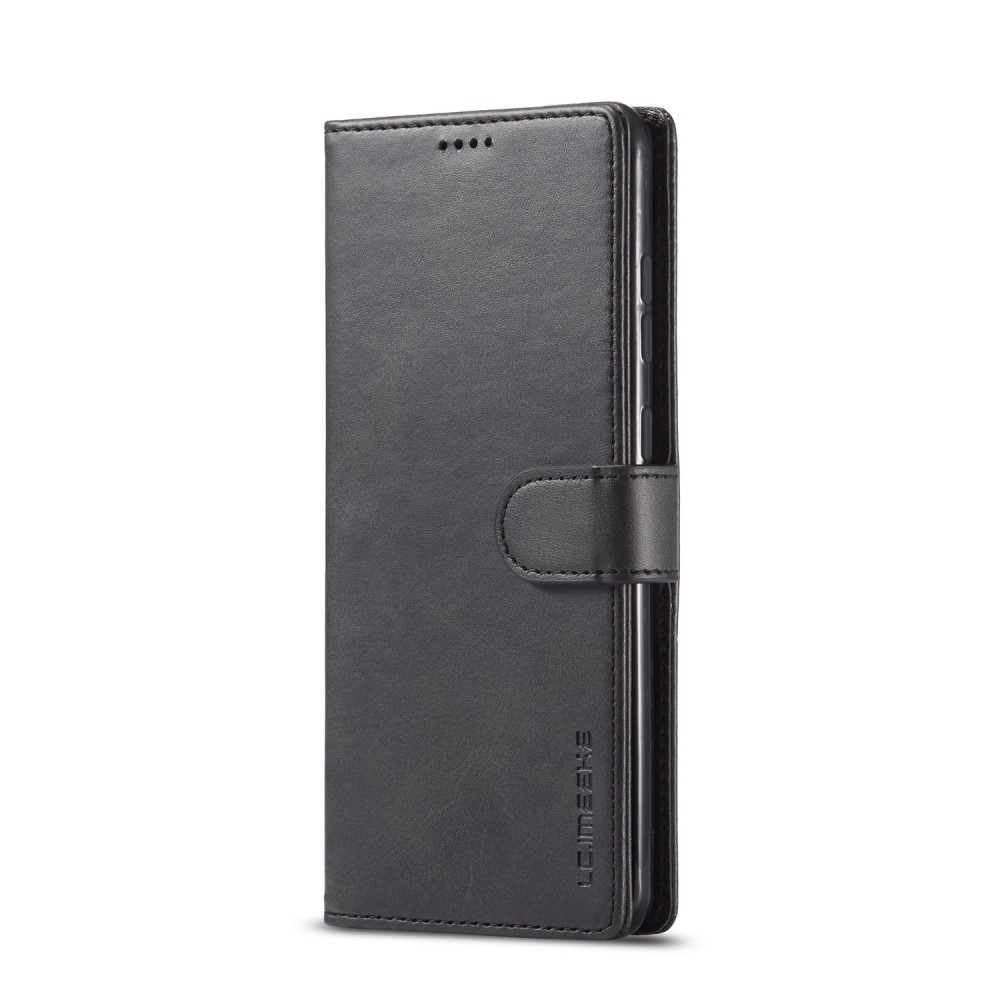 LC.IMEEKE Samsung Galaxy A72 - LC.IMEEKE Läder Fodral - Svart