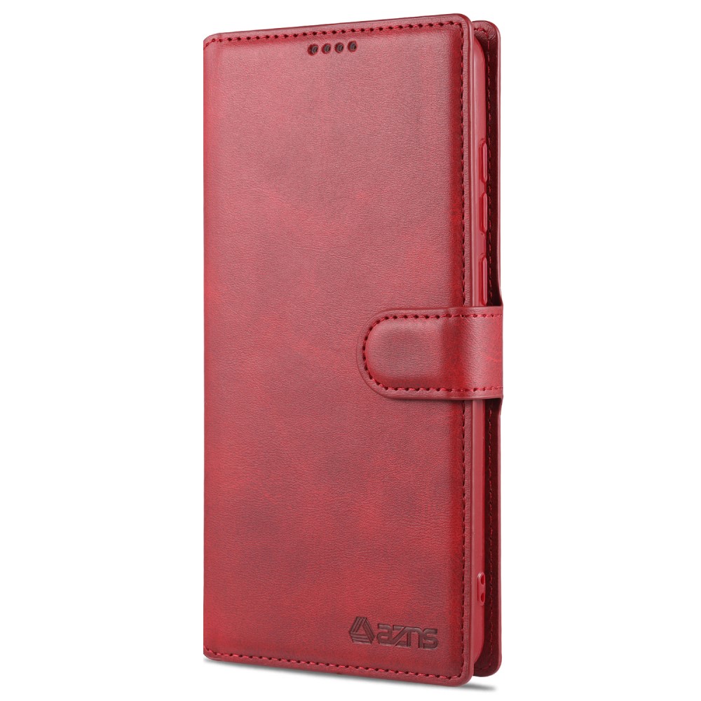 AZNS Samsung Galaxy A72 - AZNS Läder Fodral - Röd