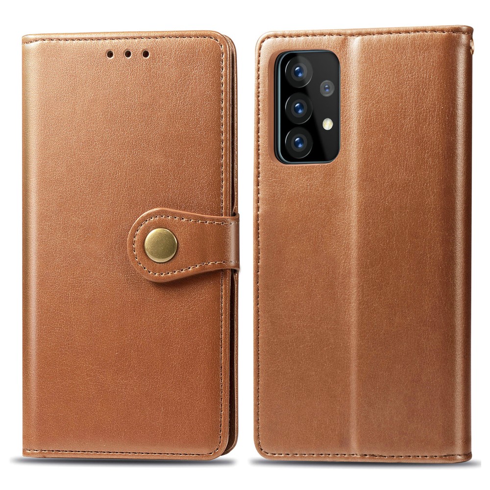  Samsung Galaxy A72 - Solid Plånboksfodral - Brun