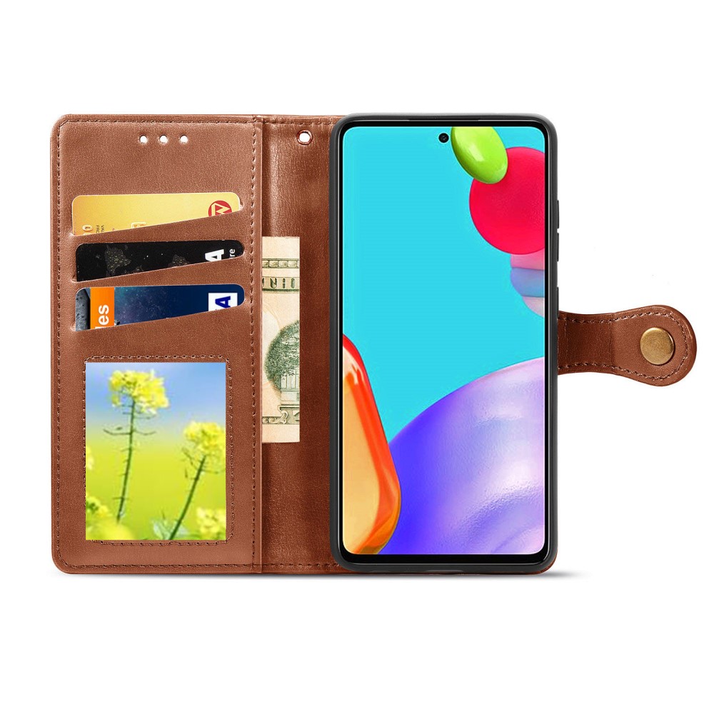  Samsung Galaxy A72 - Solid Plånboksfodral - Brun
