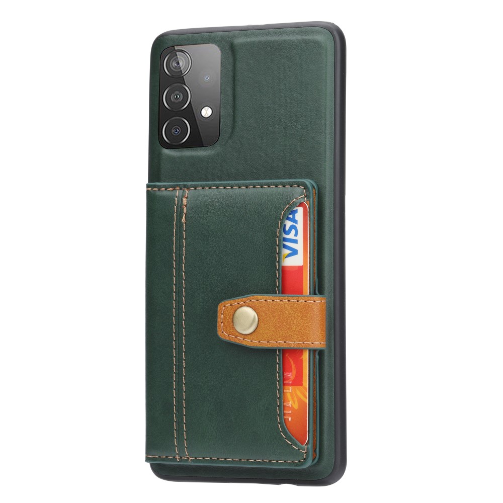  Samsung Galaxy A72 - Skal Med Plånboksfunktion - Grön