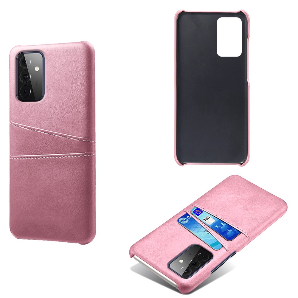 KSQ Samsung Galaxy A72 - KSQ Skal Med Kortfack - Roséguld