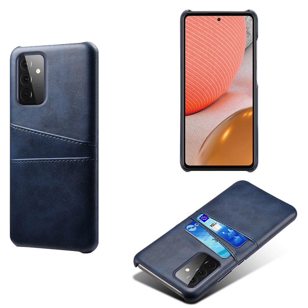 KSQ Samsung Galaxy A72 - KSQ Skal Med Kortfack - Blå