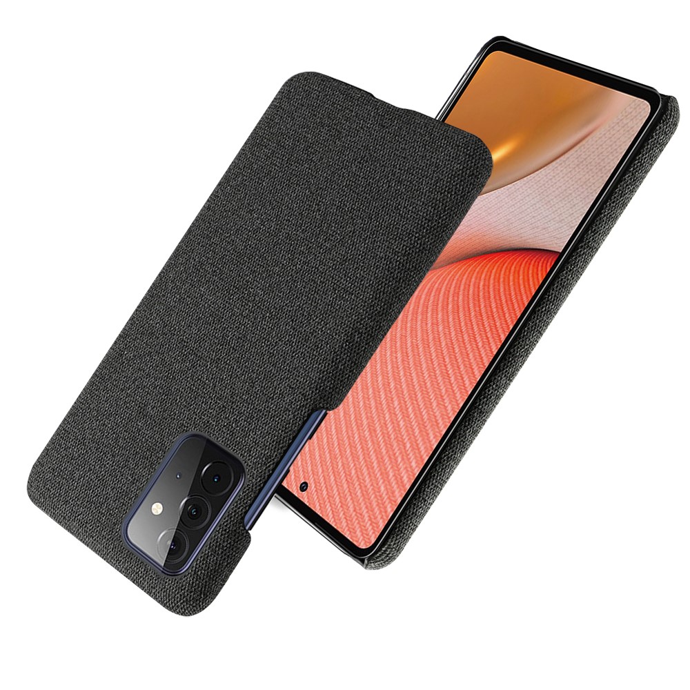 KSQ Samsung Galaxy A72 - KSQ Tygbelagt Skal - Svart
