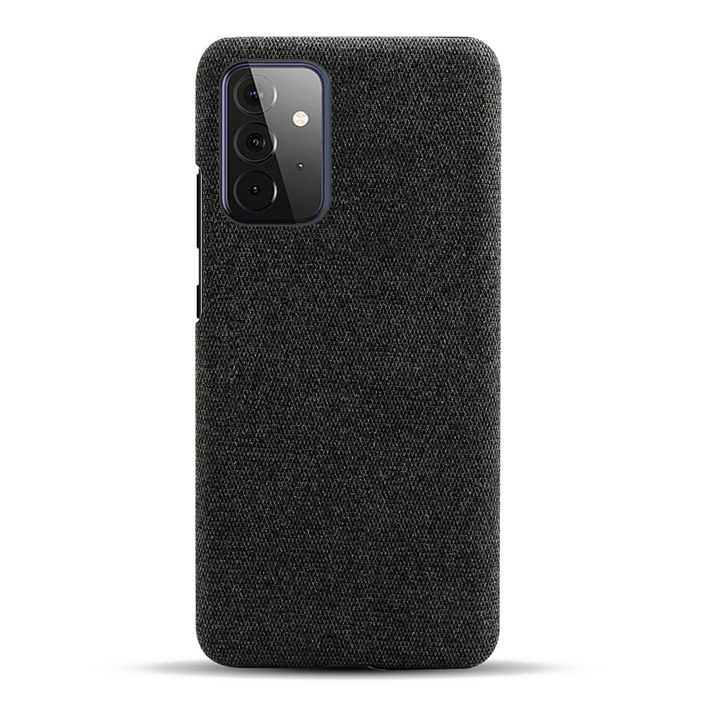 KSQ Samsung Galaxy A72 - KSQ Tygbelagt Skal - Svart