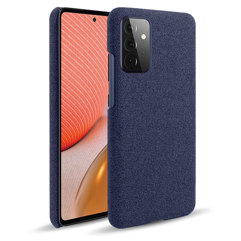 KSQ Samsung Galaxy A72 - KSQ Tygbelagt Skal - Blå