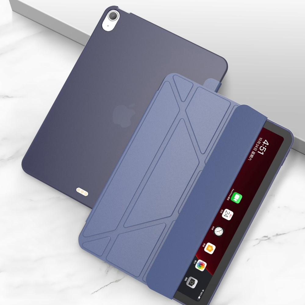  iPad Air 2026-2020 / Pro 11 2018 Fodral Tri-Fold Mörk Blå