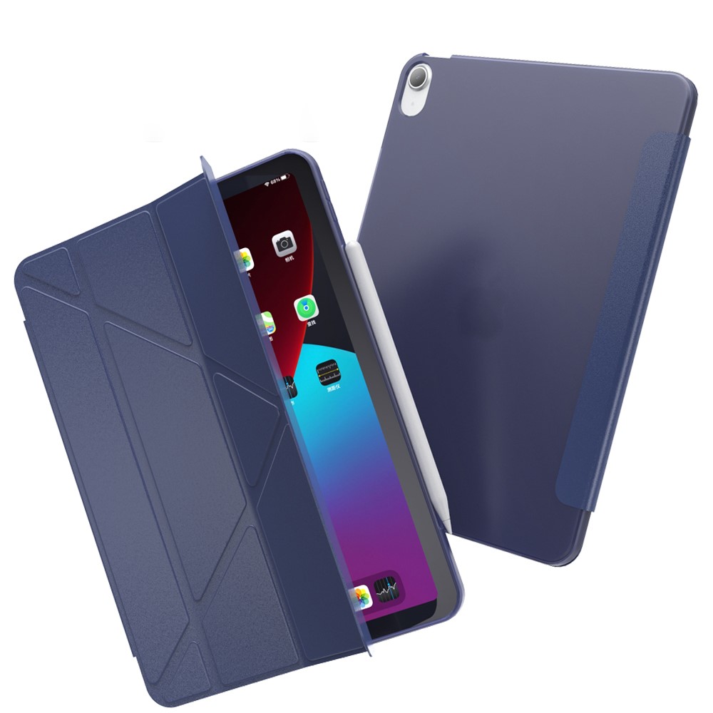  iPad Air 2026-2020 / Pro 11 2018 Fodral Tri-Fold Mörk Blå
