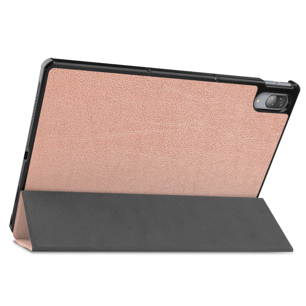  Lenovo Tab P11 Pro - Tri-Fold Läder Fodral - Roséguld