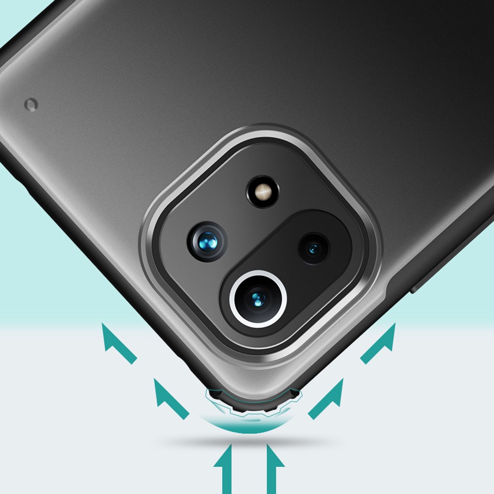  Xiaomi Mi 11 Lite - Shockproof Hybrid Armor Skal - Transparent