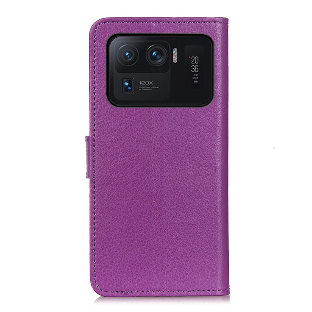  Xiaomi Mi 11 Ultra - Litchi Läder Fodral - Lila