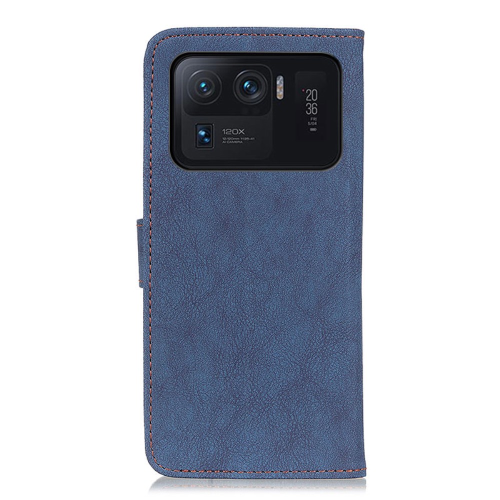 KHAZNEH Xiaomi Mi 11 Ultra - KHAZNEH Split Läder Fodral - Blå