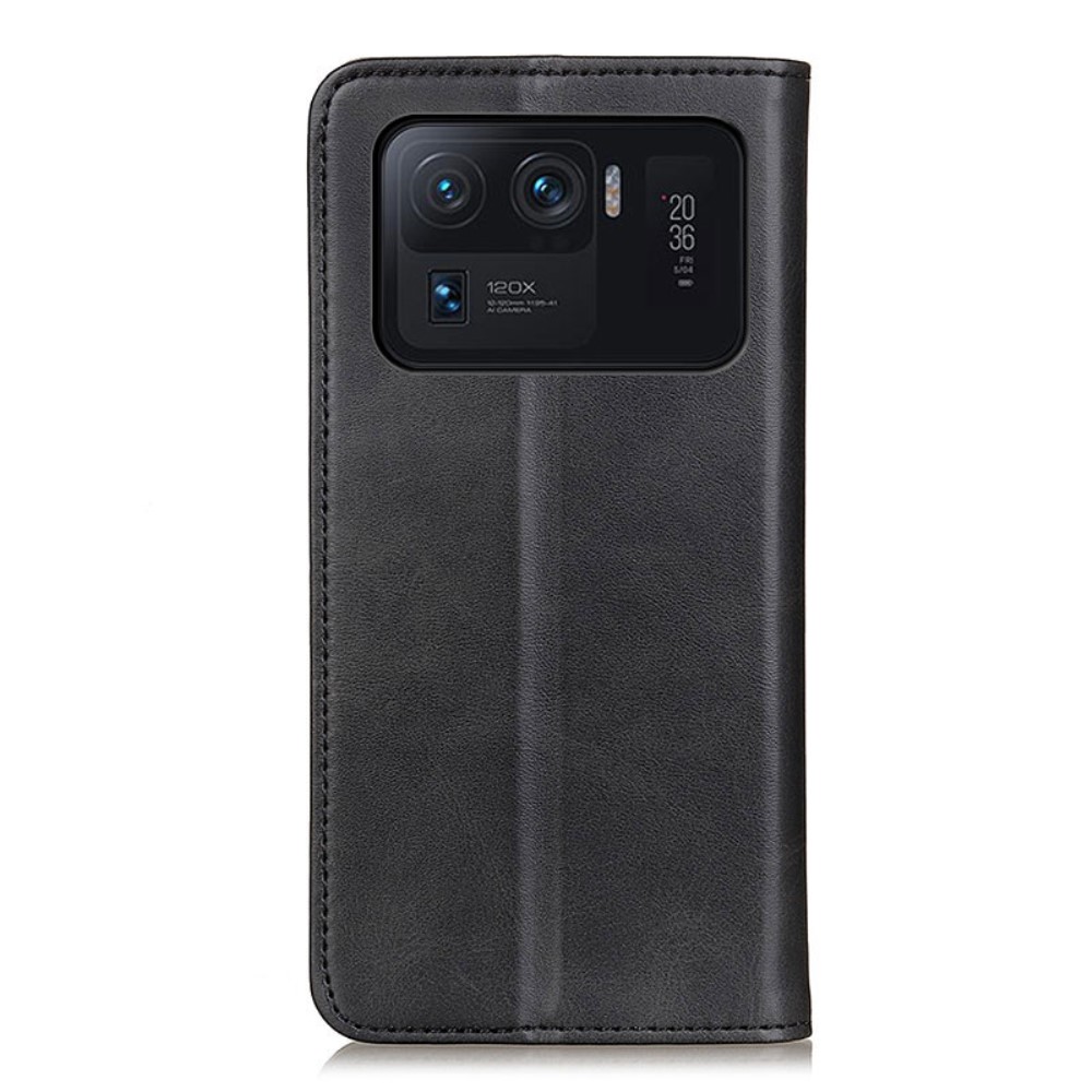  Xiaomi Mi 11 Ultra - Split Läder Flip Fodral - Svart