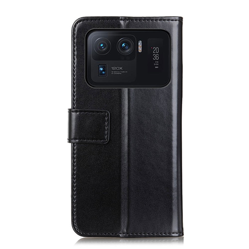  Xiaomi Mi 11 Ultra - Tri-Color Läder Fodral - Svart
