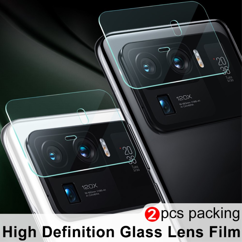 IMAK Xiaomi Mi 11 Ultra - IMAK 2-PACK Linsskydd I Härdat Glas