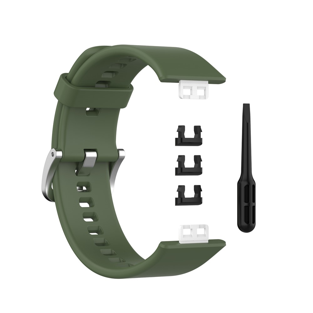  Silikon Armband För Huawei Watch Fit - Grön