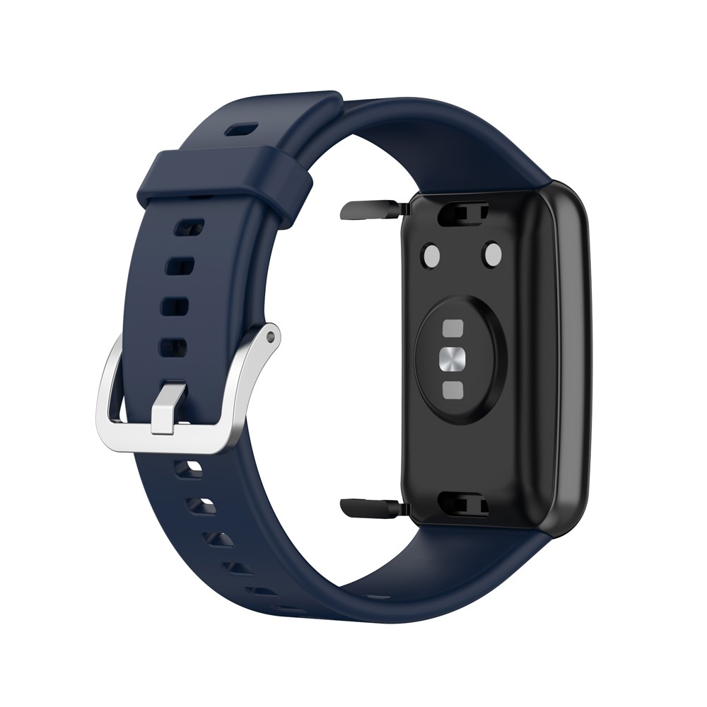  Silikon Armband För Huawei Watch Fit - Mörk Blå