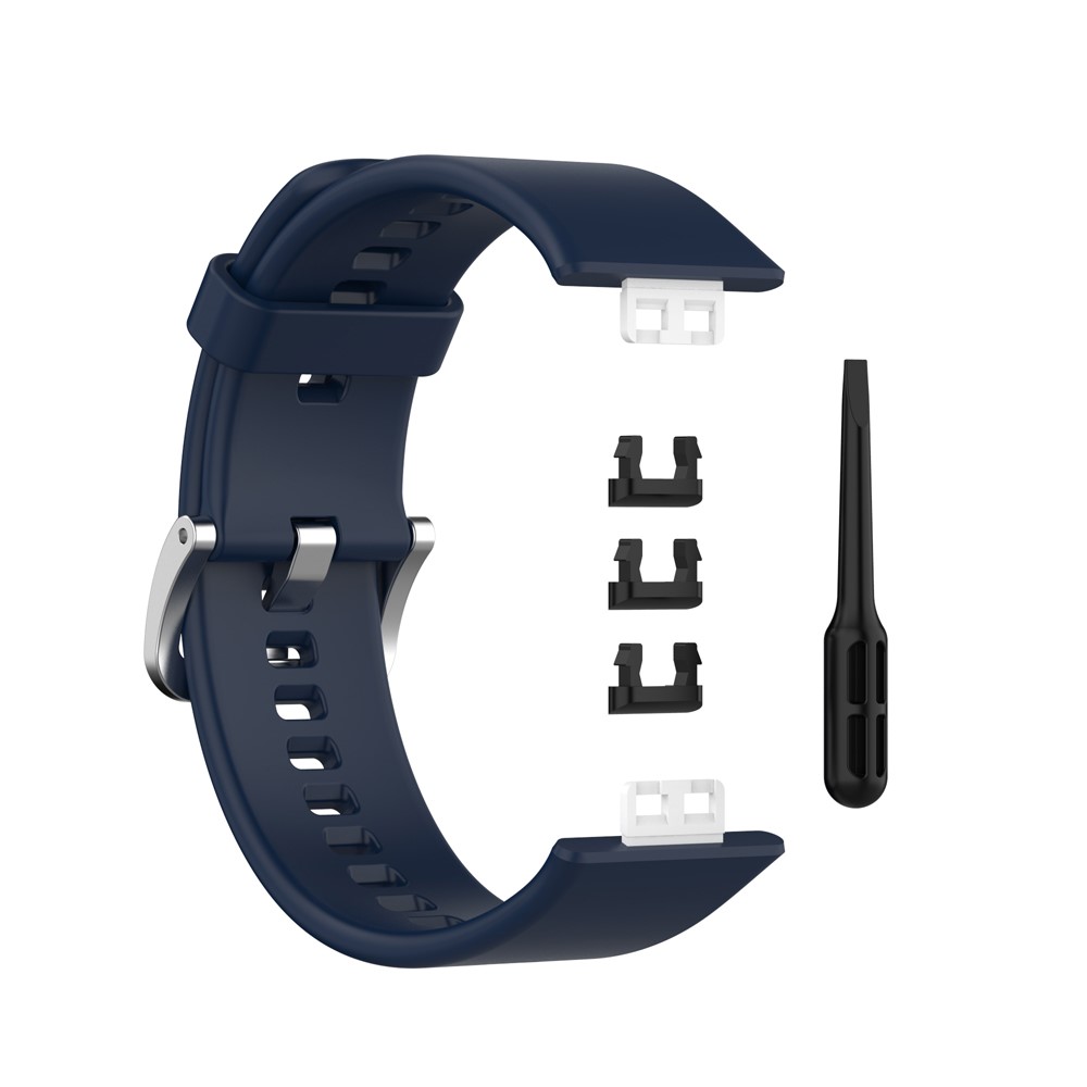  Silikon Armband För Huawei Watch Fit - Mörk Blå