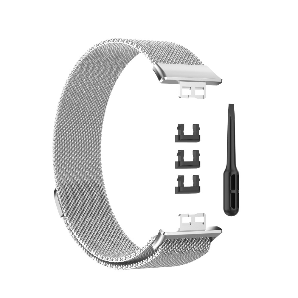  Milanese Loop Metall Armband Huawei Watch Fit - Silver