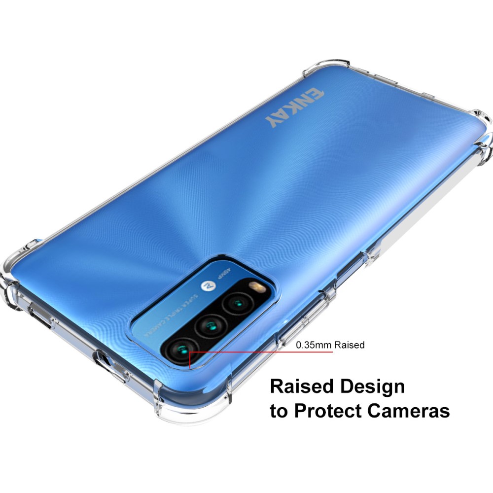ENKAY Xiaomi Redmi 9T - ENKAY Shockproof TPU Skal - Transparent