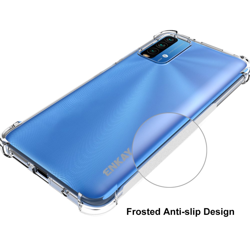 ENKAY Xiaomi Redmi 9T - ENKAY Shockproof TPU Skal - Transparent