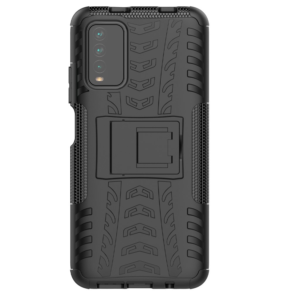  Xiaomi Redmi 9T - Ultimata Stöttåliga Skalet med Stöd - Svart