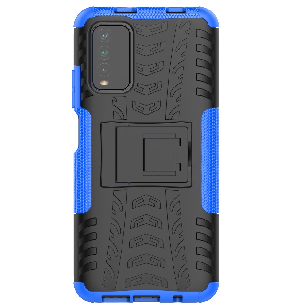  Xiaomi Redmi 9T - Ultimata Stöttåliga Skalet med Stöd - Blå